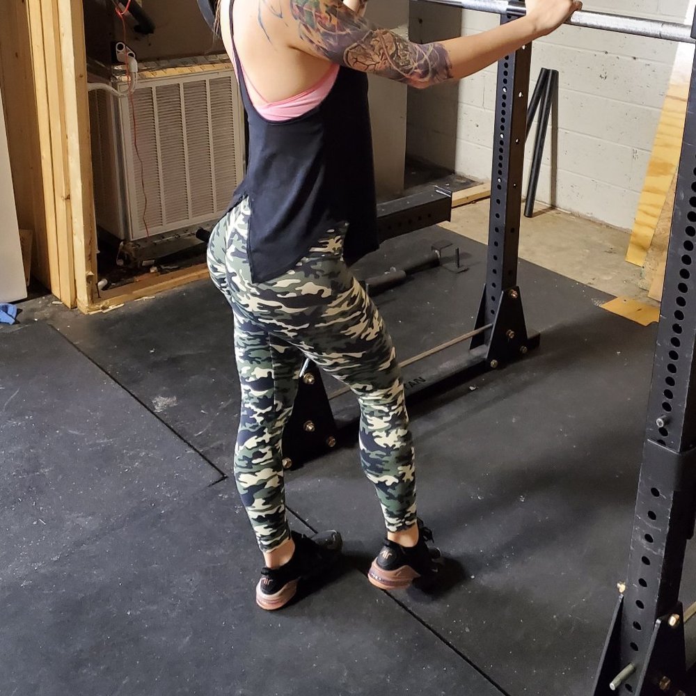 Blue Body Brazil Original Camo Light/Thick Supplex Leggings - Butt Scrunch